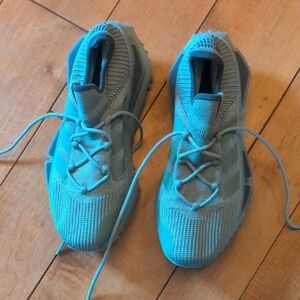 adidas Teal and Gray Athletic Shoes
